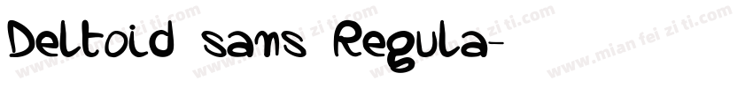 Deltoid sans Regula字体转换